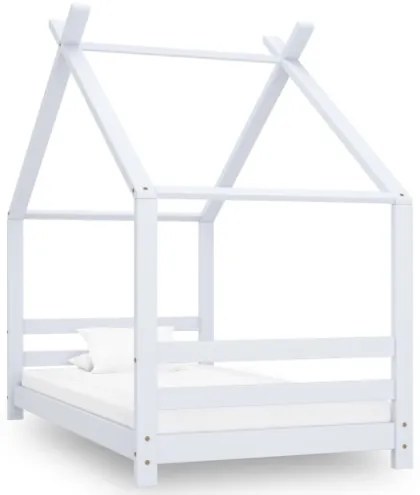 Giroletto per Bambini Bianco in Massello di Pino 80x160 cm