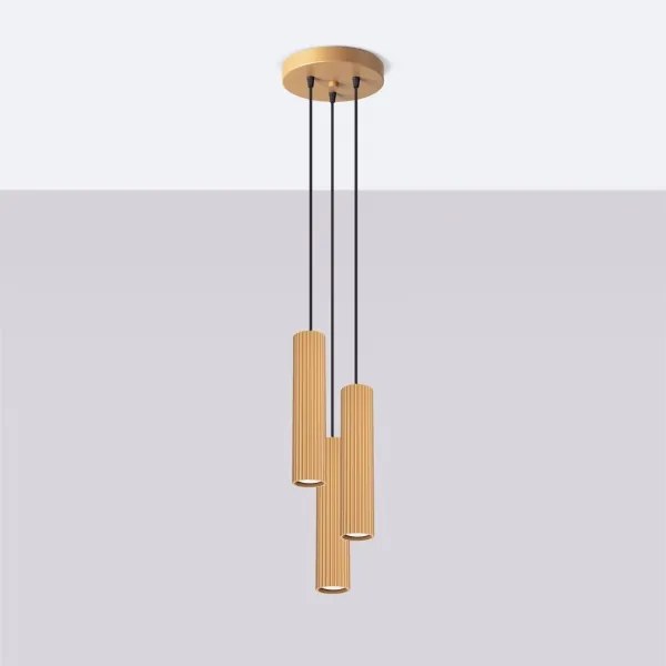 Brilagi - Lampadario LED su cavo CRESTO 3xGU10/10W/230V oro