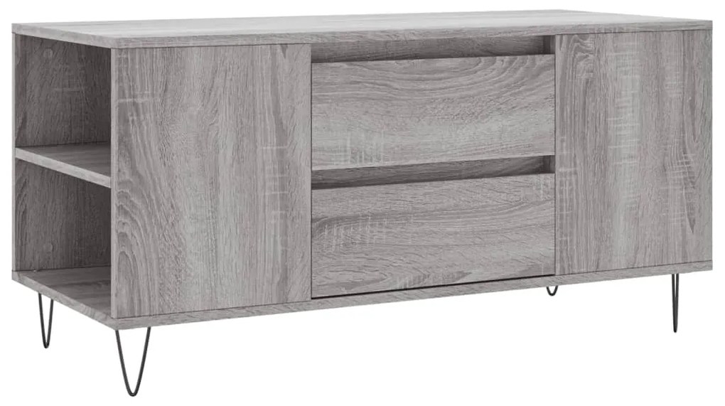 Tavolino salotto grigio sonoma 102x44,5x50 cm legno multistrato