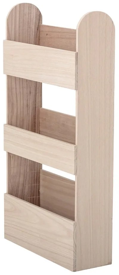 Libreria da parete per bambini in legno massiccio pavlovnia in colore naturale 38x70 cm Moris - Bloomingville Mini