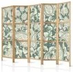 Paravento giapponese Foglie verdi ornamentali 5 ante
