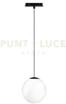 Sospensione per binario magnetico e sfera d.15cm nero led 3000k 624...