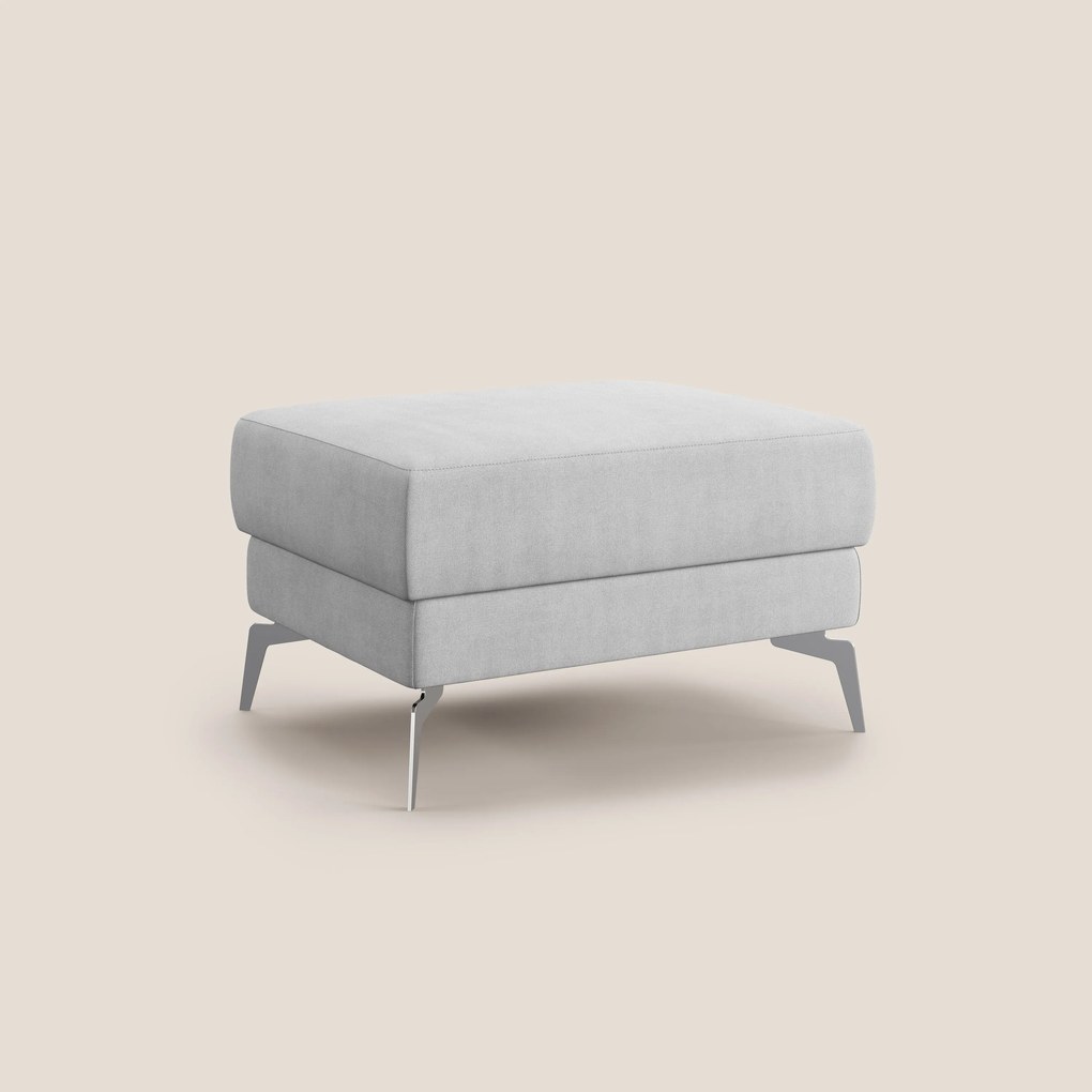 Star Pouf con piedini alti in tessuto impermeabile T02 grigio chiaro