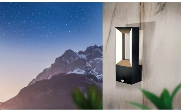 Eglo 98726 - Lampada LED da esterno con sensore RIFORANO 2xLED/5W/230V IP44