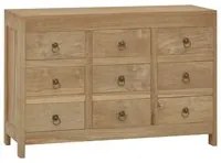 Cassettiera 80x30x55 cm in Legno Massello di Teak 340739