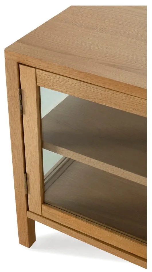 Mobile TV di colore naturale con effetto rovere 160x50x40 cm Ceci – MOME