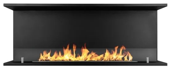 Camino a bioetanolo da incasso Trifacciale biocamino a 3 lati aperti 120x50 cm TREVI 120