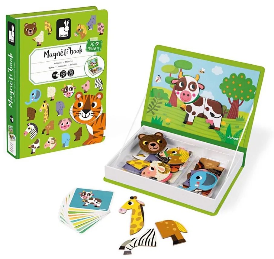 Janod - Gioco magnetico interattivo MAGNETIBOOK animali