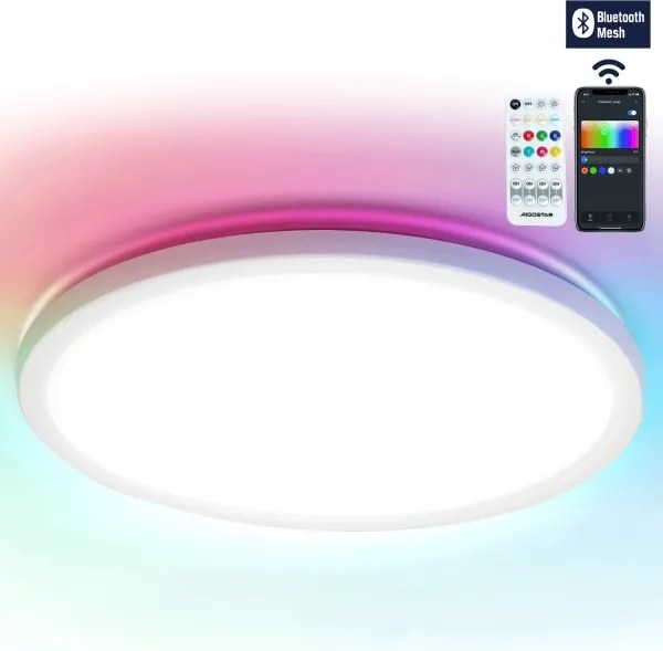 Brilagi - Plafoniera LED RGBW dimmerabile VIBE LED/36W/230V 3000-6500K bianco + telecomando incluso