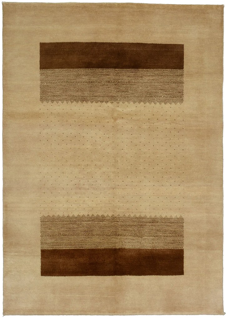 Loribaft Tappeto orientale 200x140 Beige (Indian) Annodato A Mano
