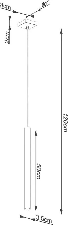 Lampadario grigio in calcestruzzo Fideus – Sollux