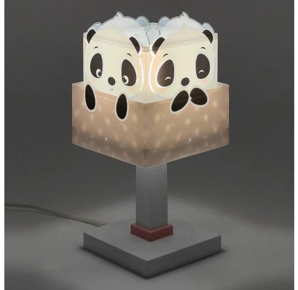 Dalber 63161S - Lampada per bambini PANDA 1xE14/40W/230V rosa