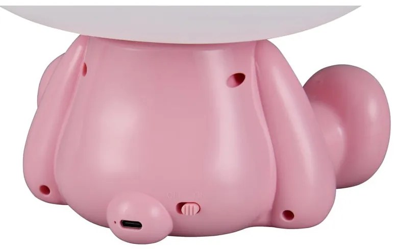 Lampada per bambini LED rosa Hopper – Trio