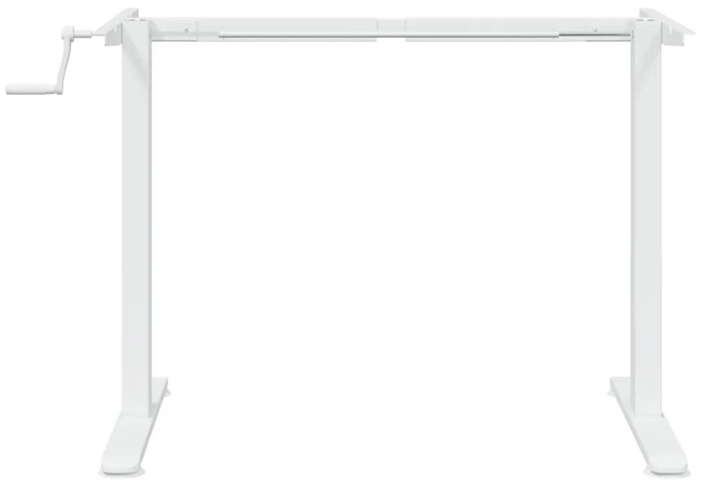 Telaio scrivania in piedi bianco (94-135)x60x(70-114)cm acciaio