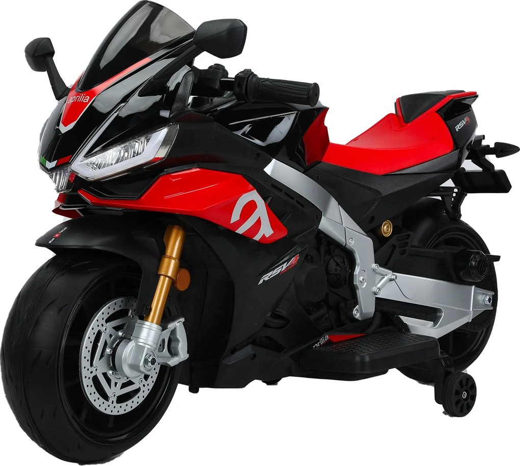 Moto Elettrica per Bambini 24V con Licenza Aprilia RSV4 BIG Nera...