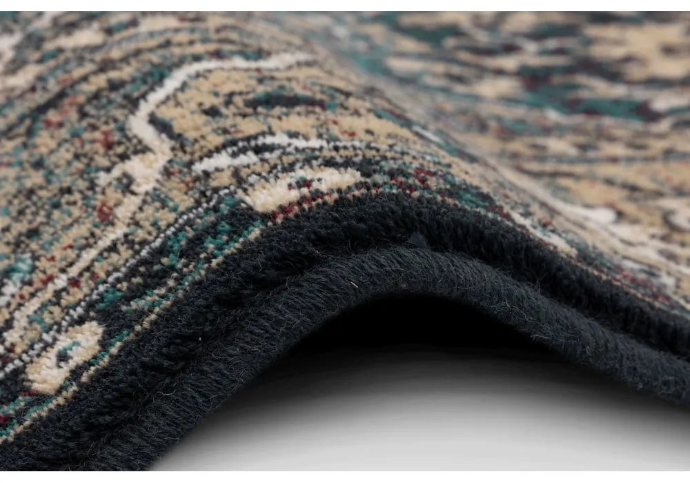 Tappeto in lana verde scuro 133x180 cm Ava - Agnella