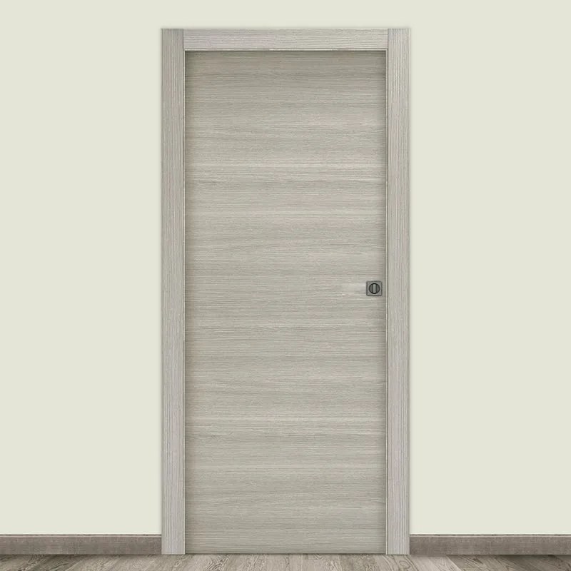 Porta scorrevole Flint rovere grigio L 60 x H 210 cm reversibile