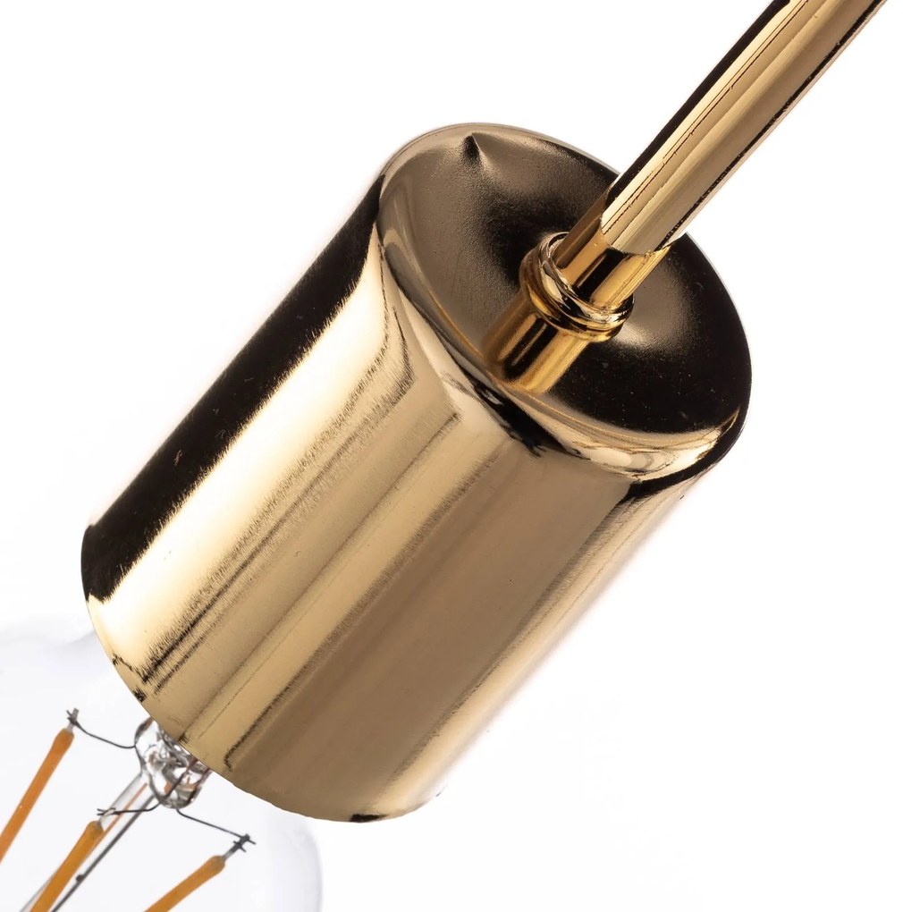 Alfa Plafoniera Tango, color oro, a 3 luci