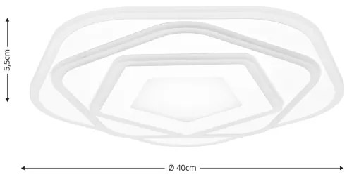 Brilagi - Lampada LED da soffitto dimmerabile MODERN LED/64W/230V 2700-6500K + D