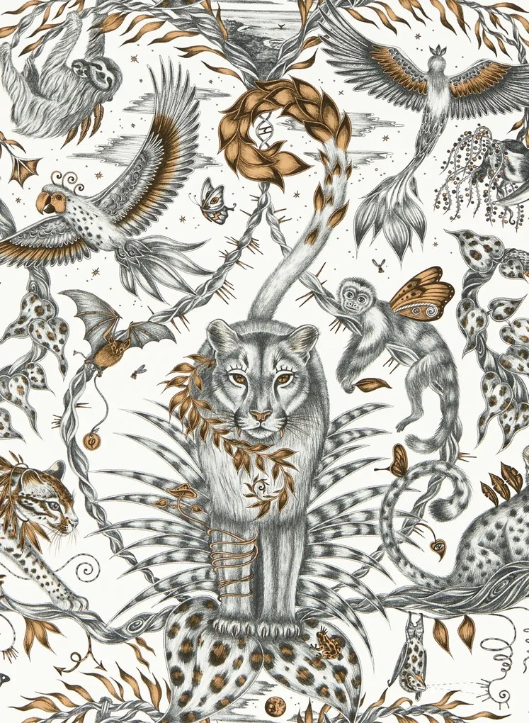 Clarke & Clarke Carta da parati Bosque Dreams - Bronze
