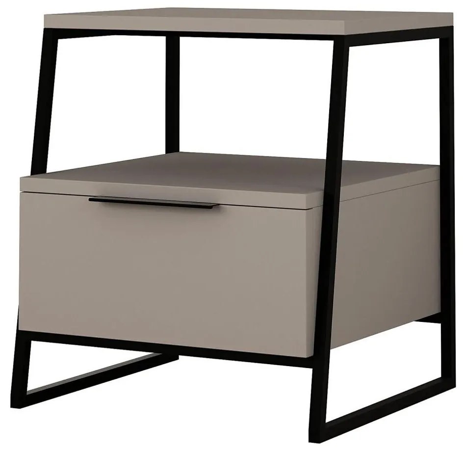 Comodino ORI nero/taupe