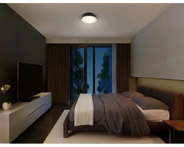 Ledvance - Plafoniera ORBIS MADRID 2xE27/10W/230V nero