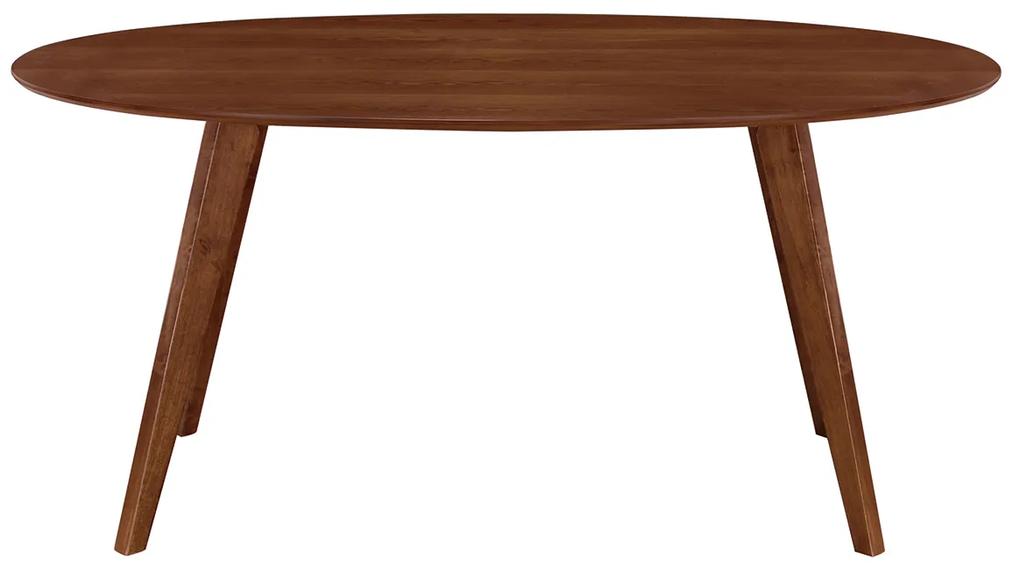 Tavolo da pranzo design scandinavo ovale noce L160 MARIK