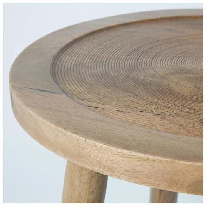 Tavolino in legno di mango , ⌀ 60 cm Dendron - Zuiver