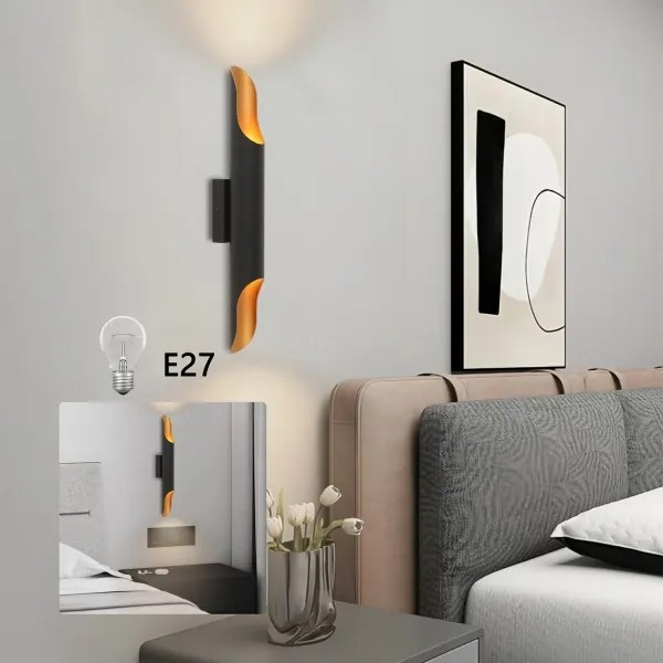 Brilagi - Applique da parete KALMAR 2xE27/40W/230V nero/bronzo