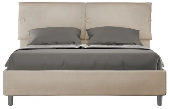 Letto contenitore da 160x190 in microfibra sabbia Sleeper