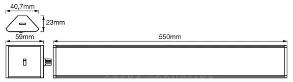 Ledvance - Luce di sottolineatura a LED dimmerabile con sensore CORNER LED/8W/230V