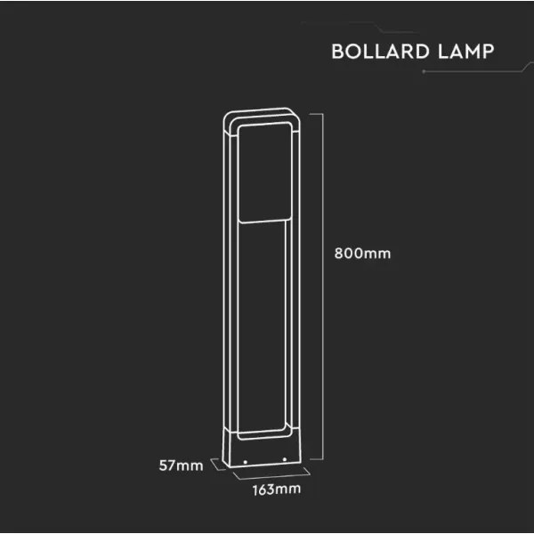Lampada da esterno a LED SAMSUNG CHIP LED/10W/230V 3000K IP65 nero