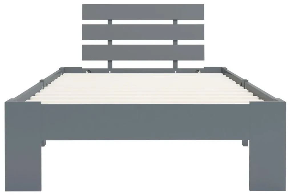 Giroletto grigio in legno massello di pino 90x200 cm