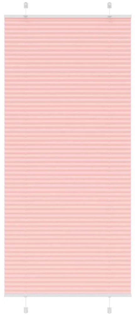 Tenda Plissettata Rosa 95x200 Cm Larghezza Tessuto 94,4 Cm /