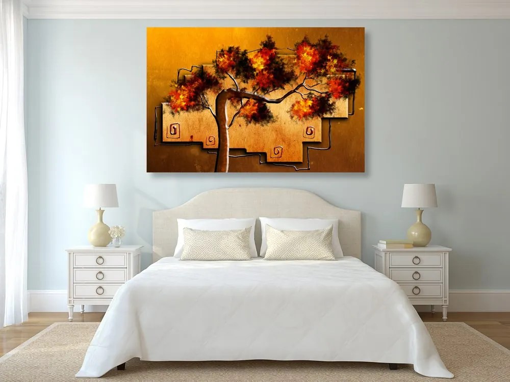 Quadro su tela – Albero africano etnico