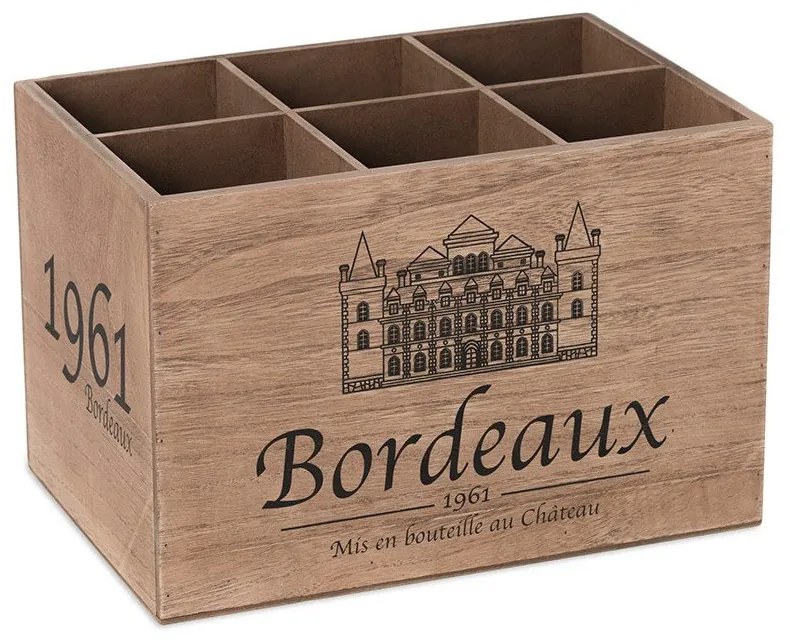 Portabottiglie in legno Bordeaux - Balvi