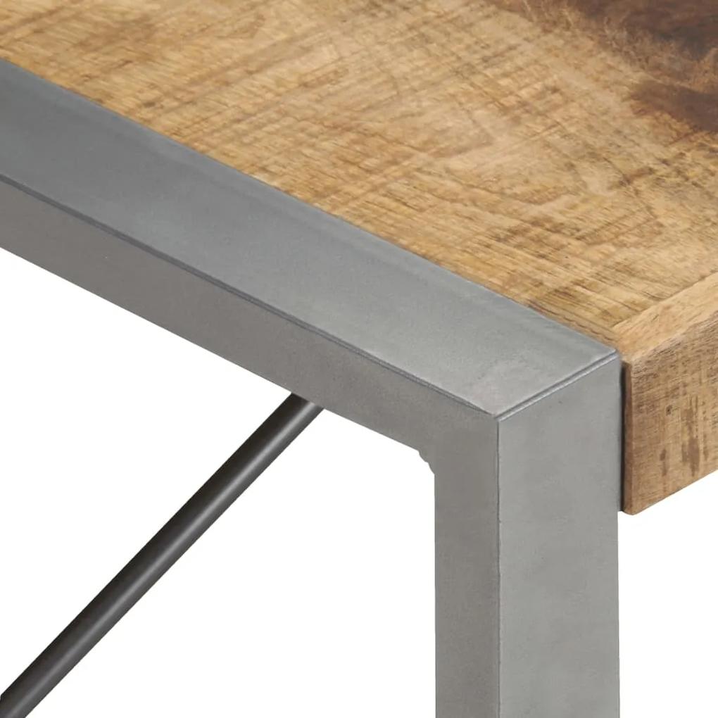 Tavolino da salotto 140x70x40 cm in legno di mango grezzo