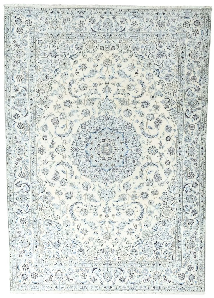 Nain Tappeto persiano 340x240 Beige (Iran) Annodato A Mano