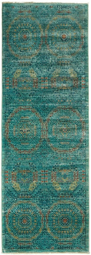 Mamluk Tappeto orientale 80 x 220 Grigio (Pakistan) Annodato A Mano