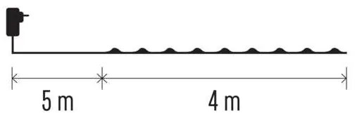 Catena LED da esterno natalizia 40xLED/9m IP44 multicolore