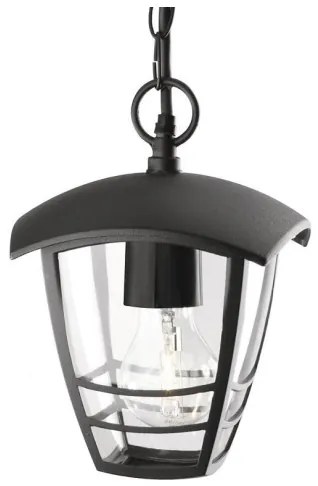 Philips 15386/30/16 - Lampadario a sospensione MYGARDEN CREEK 1xE27/60W/230V nero