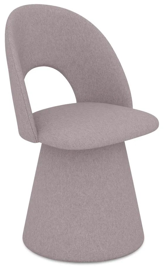 Sedia da pranzo lavanda in imbottito Kalo – Makamii