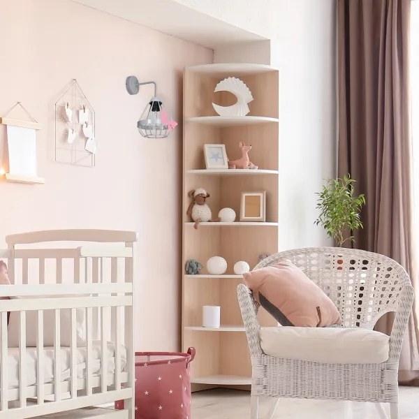 Applique per bambini KAGO 1xE27/60W/230V grigio