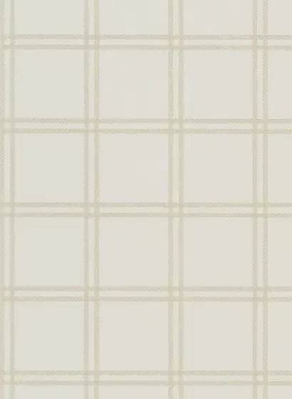 Ralph Lauren Carta da parati Shipley Windowpane - Cream