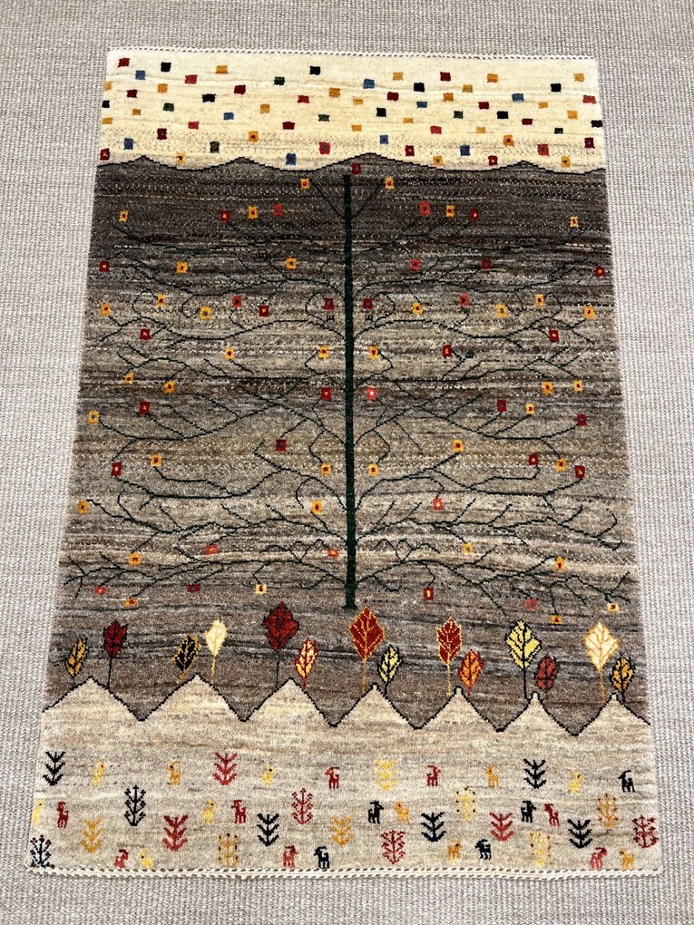 Gashguli Tappeto 90x130 Marrone (Iran) Annodato A Mano