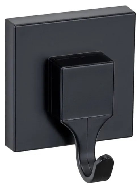 Ganci neri in plastica autobloccanti in set di 2 pezzi Quadro - Wenko