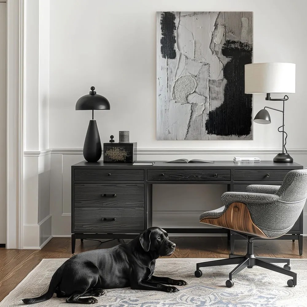 Quadro con elementi dipinti a mano 70x100 cm Touch – Styler