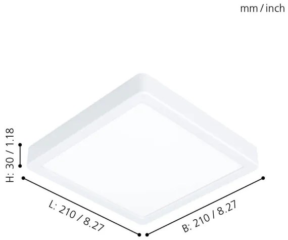 Eglo 99237 - Plafoniera LED FUEVA 5 LED/16,5W/230V