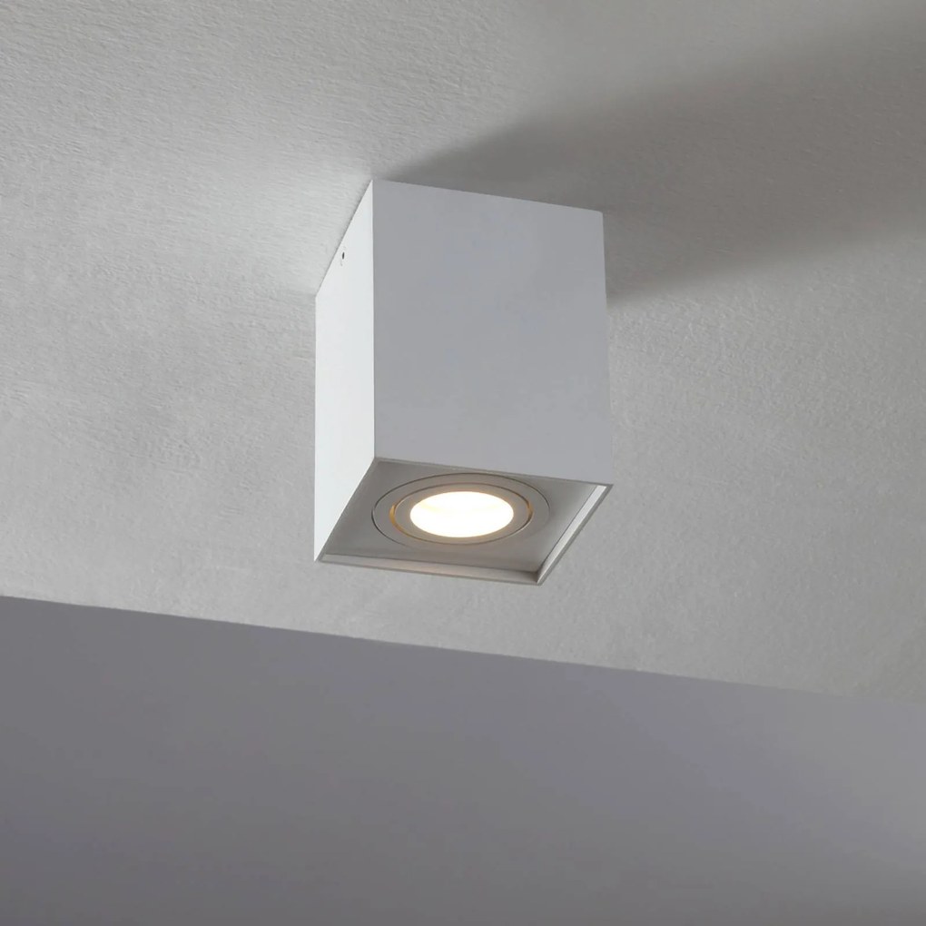 Arcchio faretto da soffitto Jolina, angolare, bianco, 13cm, metallo