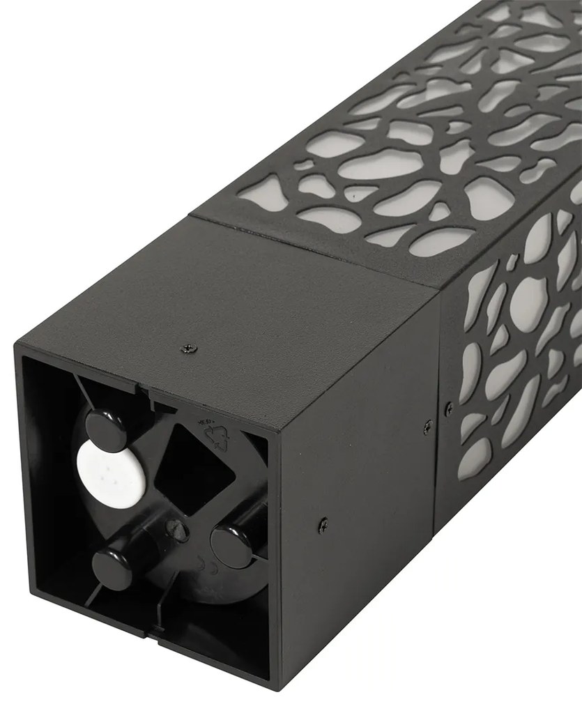 Palina da giardino moderna nera 40 cm IP44 - Nicole